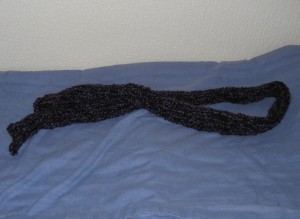 Goth Grape and Lavender Skinny Scarf - Click to buy on Etsy!